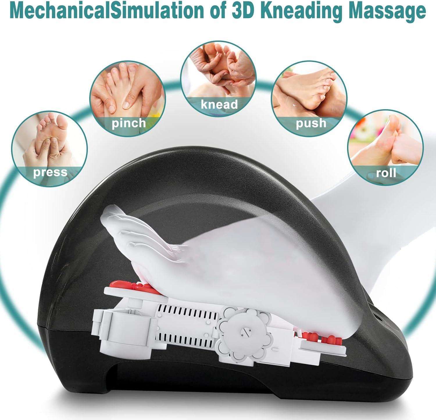 Shiatsu Foot and Calf Massager with Remote for Pain Relief and Deep Kneading Alteris