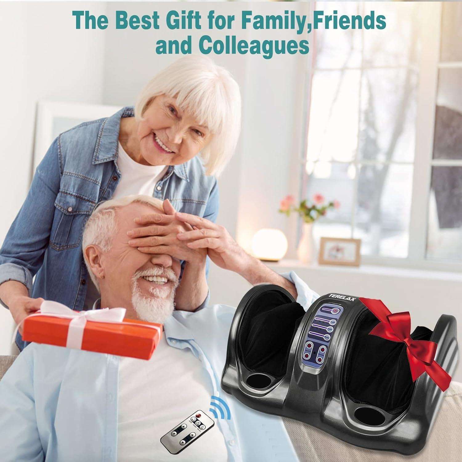 Shiatsu Foot and Calf Massager with Remote for Pain Relief and Deep Kneading Alteris