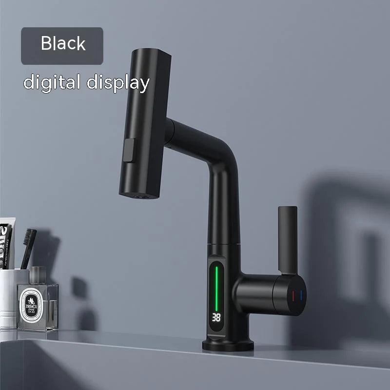 Intelligent Digital Display Pull-Out Basin Faucet with Temperature Control Alteris