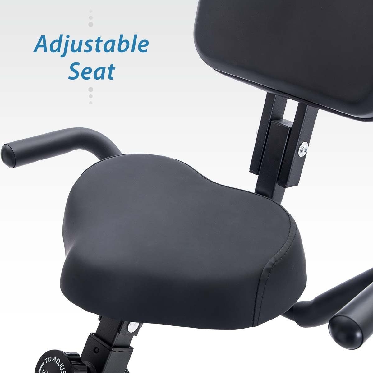 3 - in - 1 Adjustable Folding Exercise Bike with Magnetic Resistance and Arm Bands - Alteris