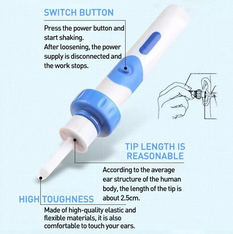 Electric Cordless Ear Cleaner with Painless Wax Removal Function Alteris