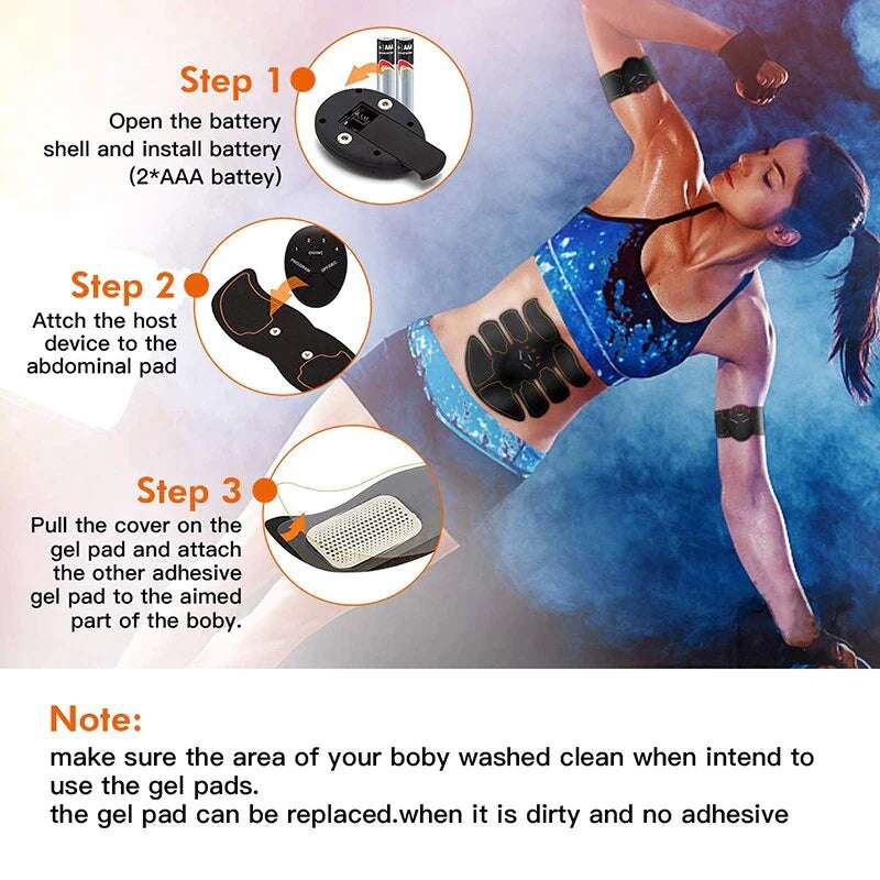 EMS Abdominal Muscle Toner and Fitness Training Belt Alteris