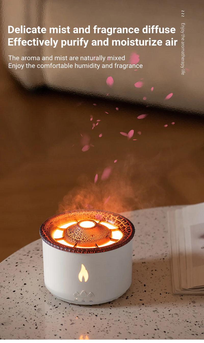 Creative Ultrasonic Volcano Aromatherapy Humidifier and Essential Oil Diffuser Alteris