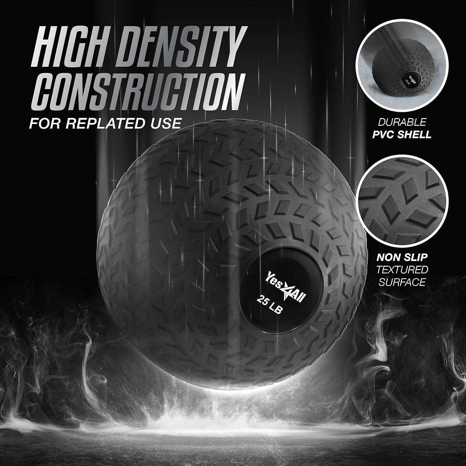 Durable PVC Slam Ball for Strength Training and Core Workouts Alteris