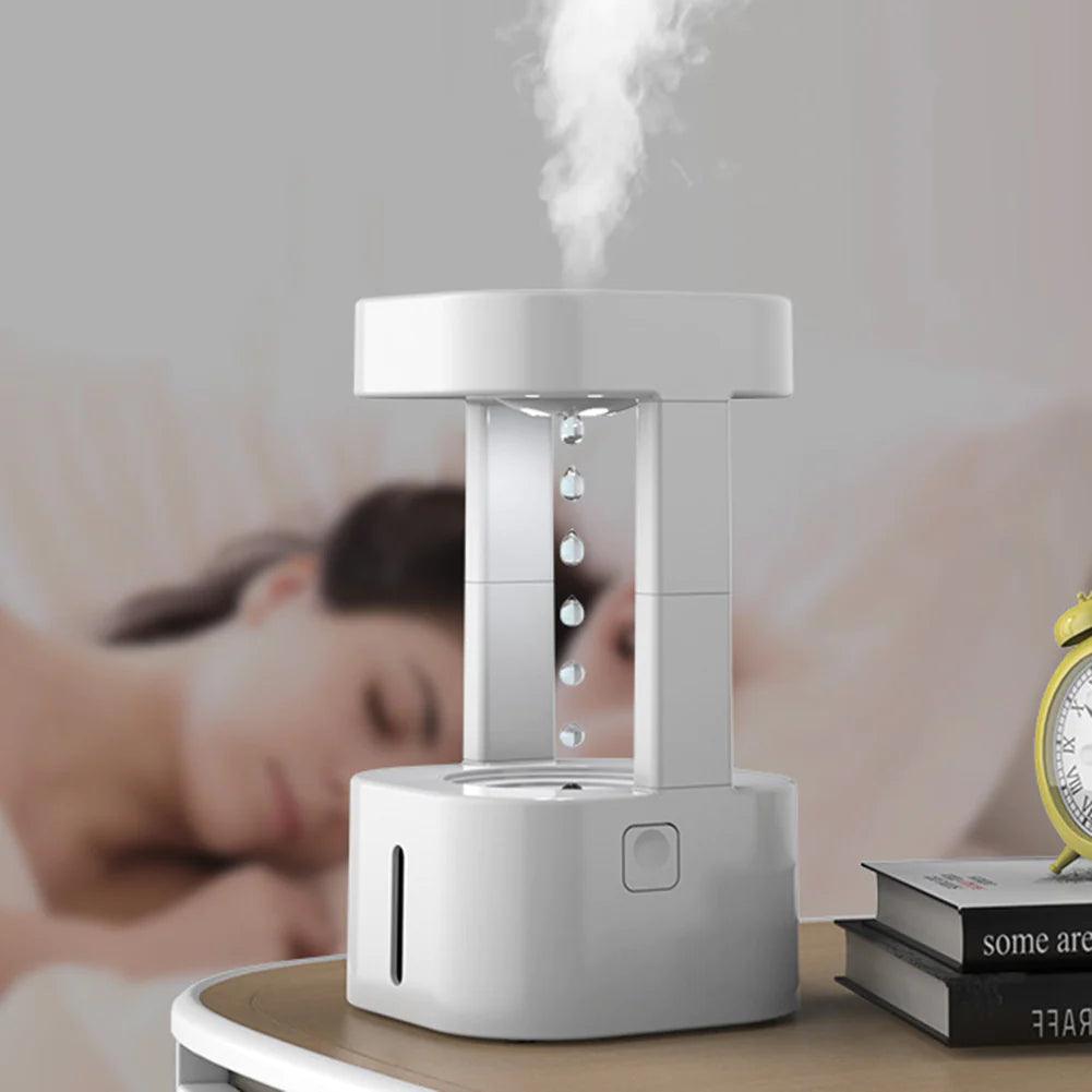 Creative Anti-Gravity Water Drop Humidifier with 580ML Tank for Quiet Use Alteris