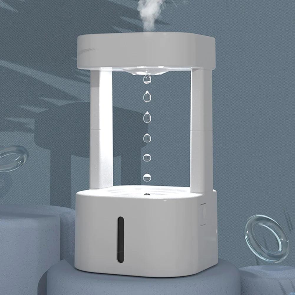 Creative Anti-Gravity Water Drop Humidifier with 580ML Tank for Quiet Use Alteris