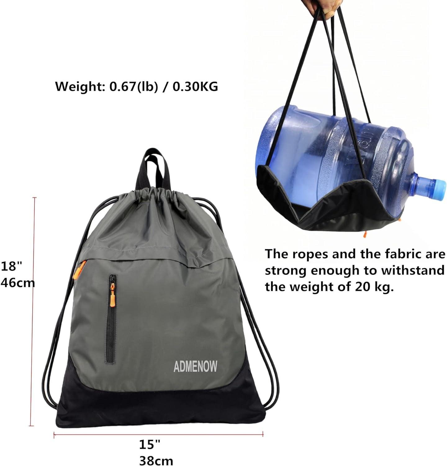 Drawstring Backpack Gym Bag for Sports, Travel, and Beach Alteris