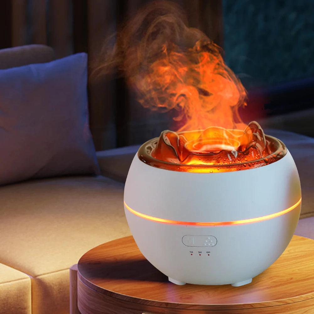 Flame Aroma Diffuser and Aromatherapy Humidifier for Home or Desk Alteris
