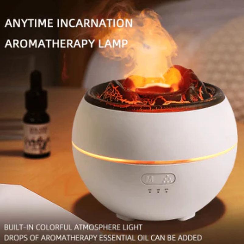 Flame Aroma Diffuser and Aromatherapy Humidifier for Home or Desk Alteris