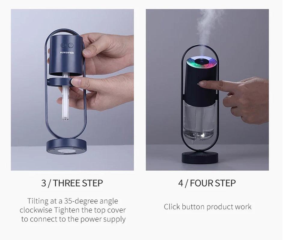 Magic Shadow USB Air Humidifier with Projection Night Lights and Mist Maker Alteris