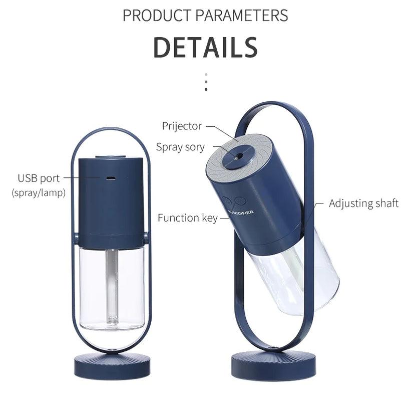 Magic Shadow USB Air Humidifier with Projection Night Lights and Mist Maker Alteris