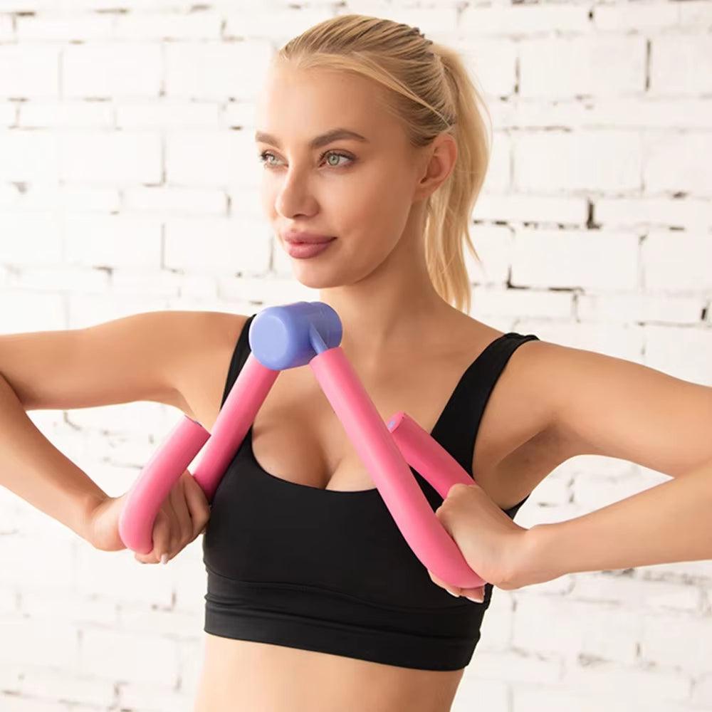 PVC Leg Trainer and Thigh Exerciser Fitness Machine with Dumbbell Pair Alteris