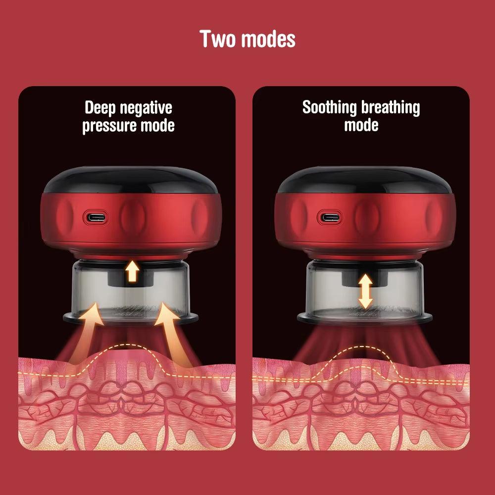 Smart Electric Vacuum Cupping Device with Heating and Suction for Fatigue Relief Alteris