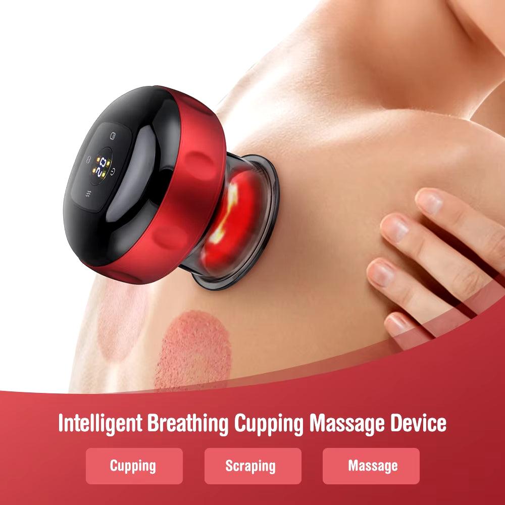 Smart Electric Vacuum Cupping Device with Heating and Suction for Fatigue Relief Alteris