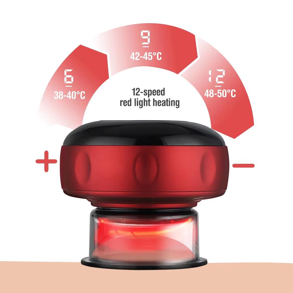 Smart Electric Vacuum Cupping Device with Heating and Suction for Fatigue Relief Alteris