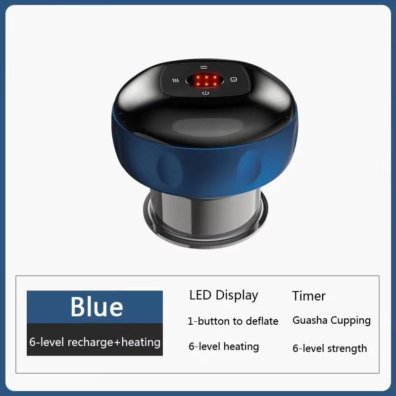 Smart Electric Vacuum Cupping Device with Heating and Suction for Fatigue Relief Alteris