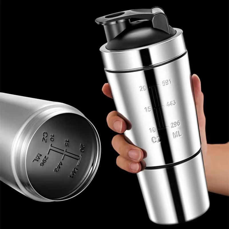 Stainless Steel Protein Shaker Cup for Fitness and Sports Nutrition Alteris