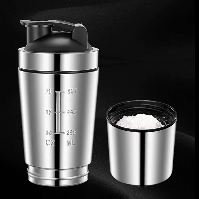 Stainless Steel Protein Shaker Cup for Fitness and Sports Nutrition Alteris