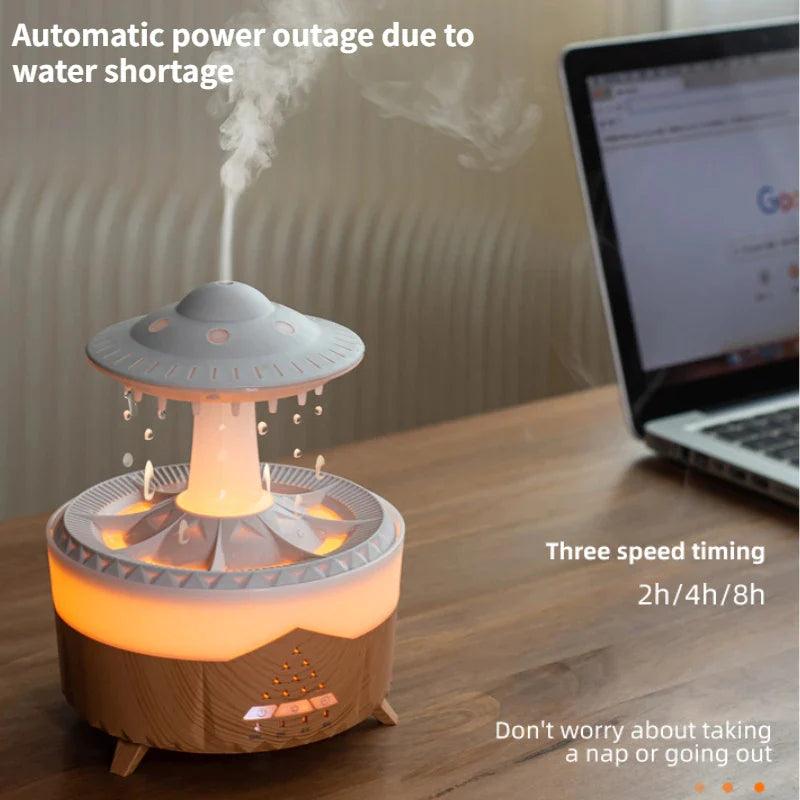 UFO Raindrop USB Humidifier and Aroma Diffuser with Essential Oils Alteris