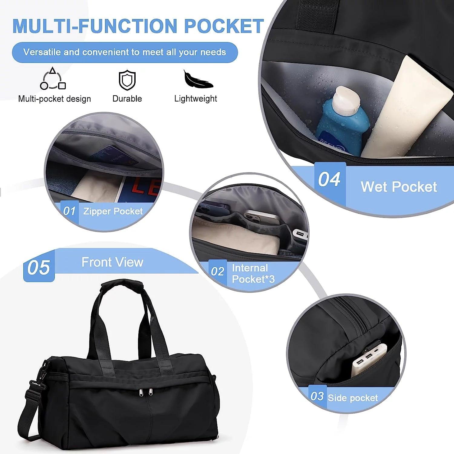 Unisex 18.11" Waterproof Sports Duffel Bag Alteris