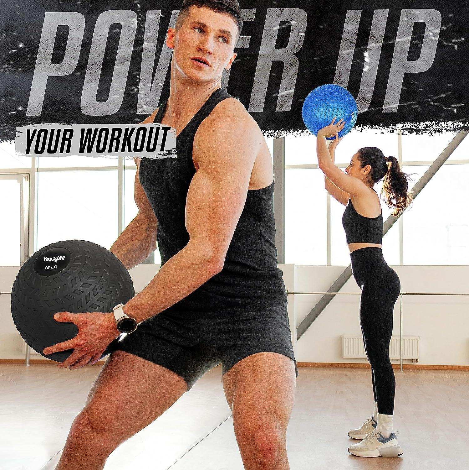 Durable PVC Slam Ball for Strength Training and Core Workouts Alteris