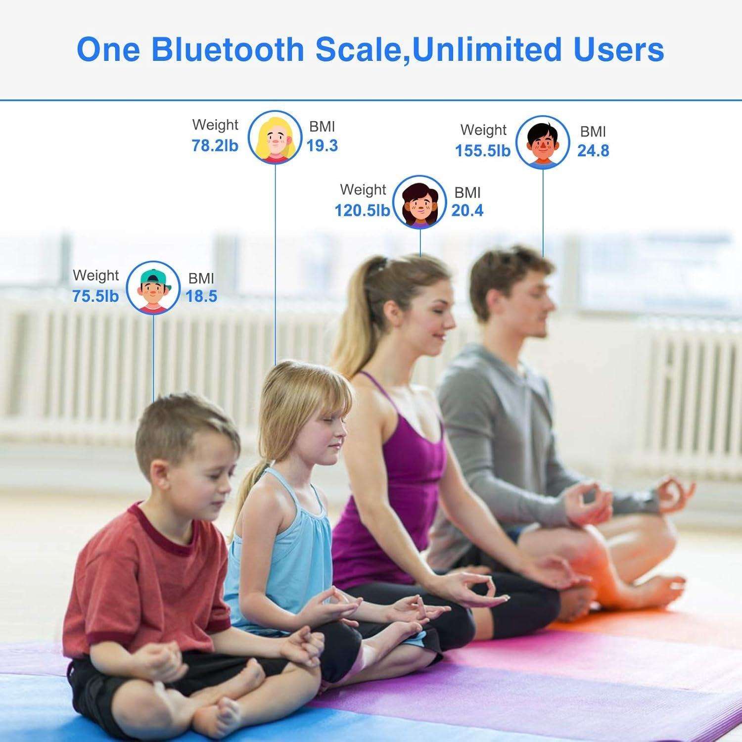Bluetooth Smart Body Weight Scale with BMI Tracking - Alteris