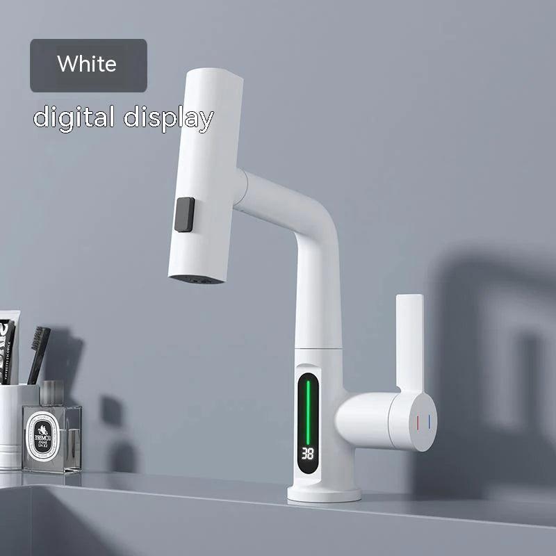 Intelligent Digital Display Pull-Out Basin Faucet with Temperature Control Alteris