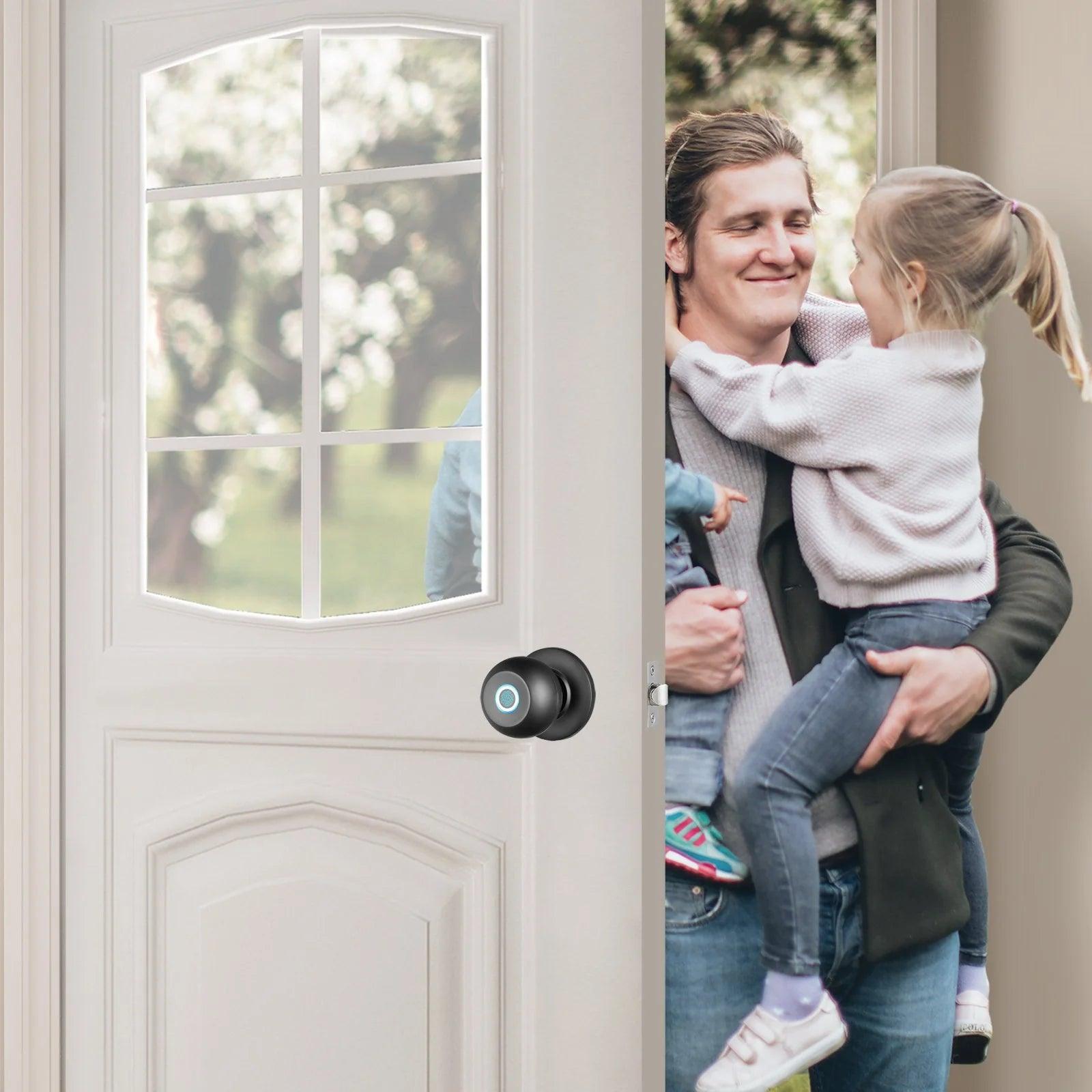 Biometric Smart Door Lock with Bluetooth and Fingerprint Control for Home and Office Alteris