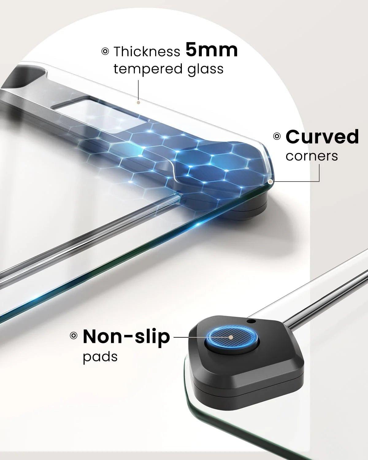 Digital Bathroom Scale with High Precision Sensors, 400 Lbs Capacity - Alteris