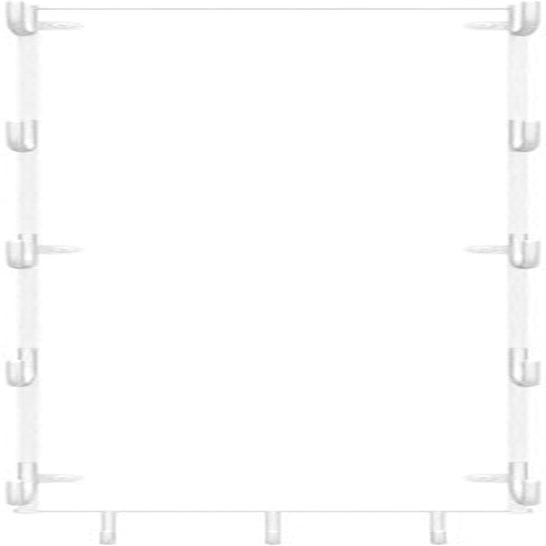 Guru Wall Mounted Yoga Mat Holder with 3 Hooks and 5 - Section Design - Alteris