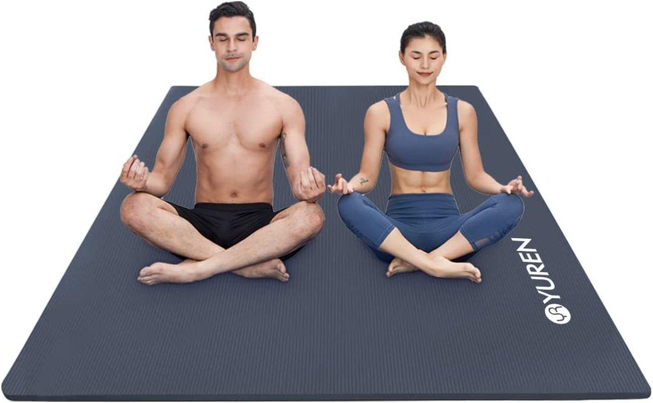 Large 6x4ft Yoga Mat 10mm Thick for Home Workouts and Pilates - Alteris