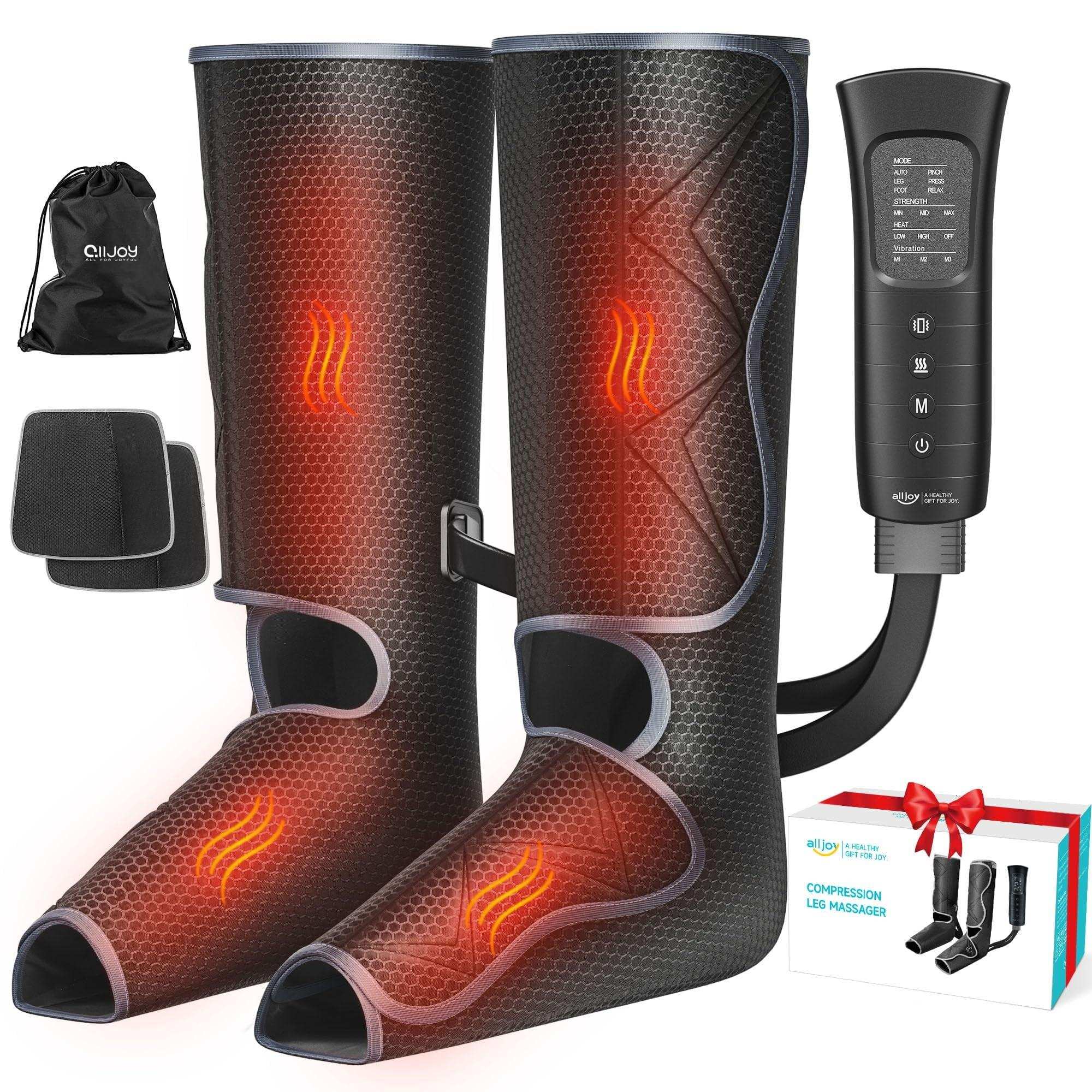 Leg Compression Boots Massager with Heat for Circulation and Pain Relief - Alteris