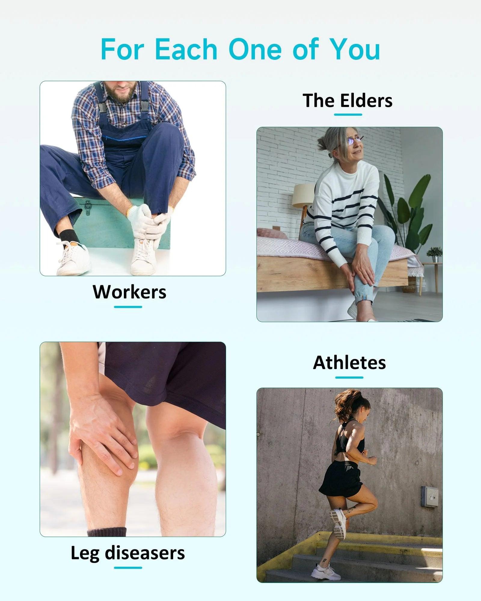 Leg Compression Boots Massager with Heat for Circulation and Pain Relief - Alteris
