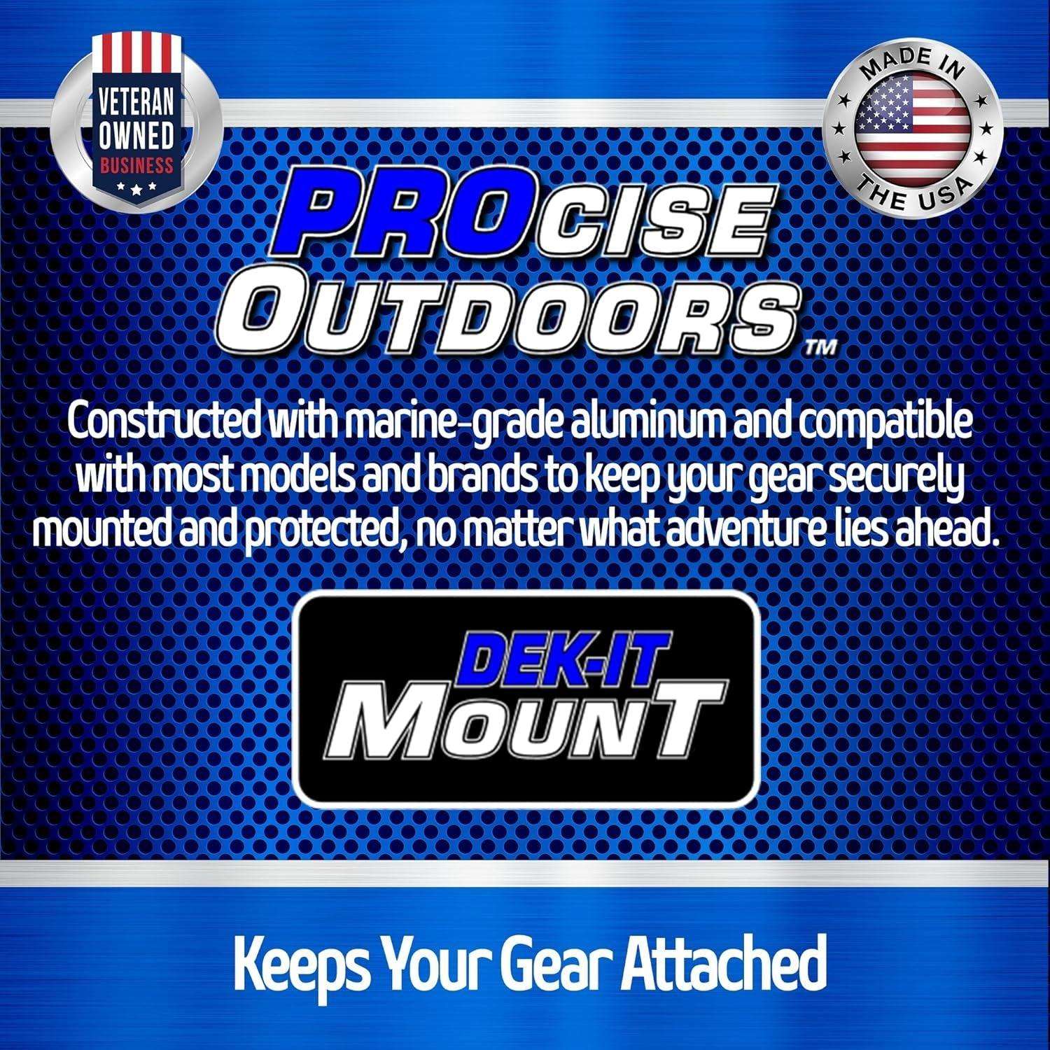 Marine - Grade Aluminum Boat Electronics Mount for Fish Finders 22.5° - Alteris