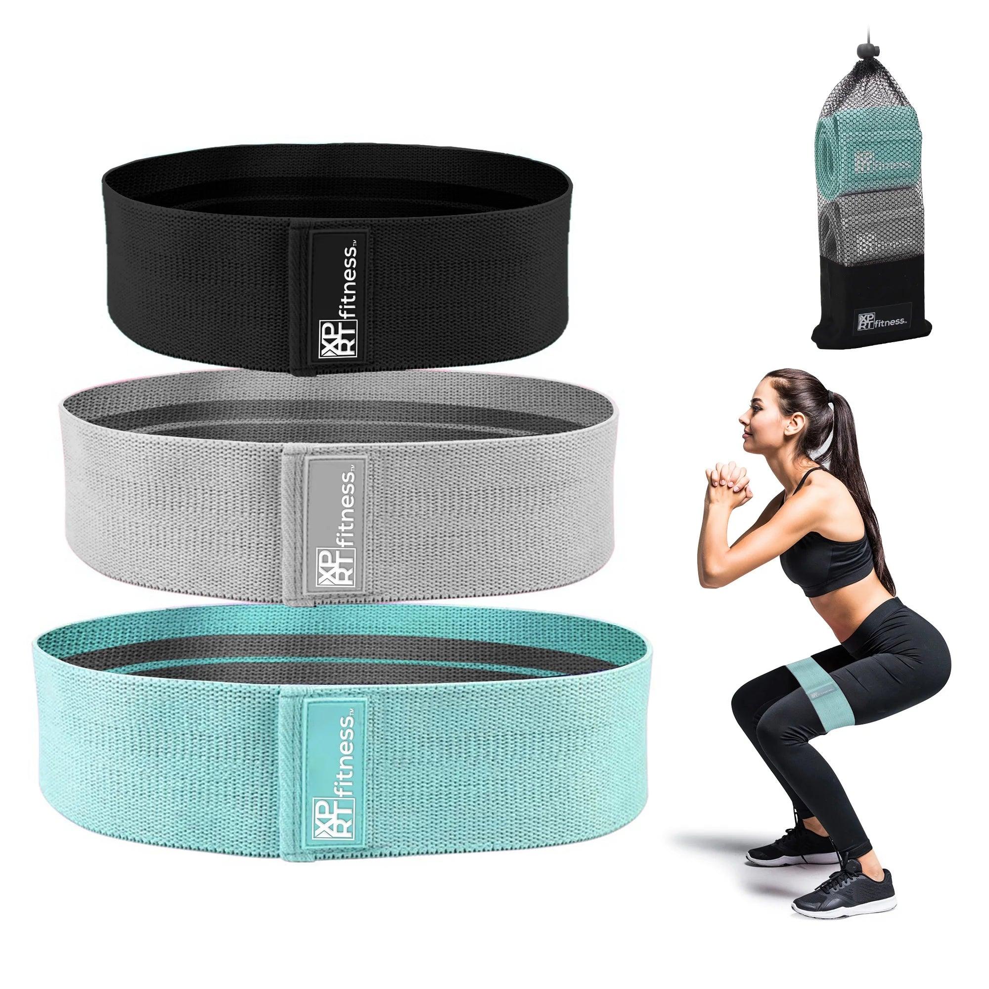 Set of 3 Non-Slip Resistance Bands for Glutes and Hip Training Alteris