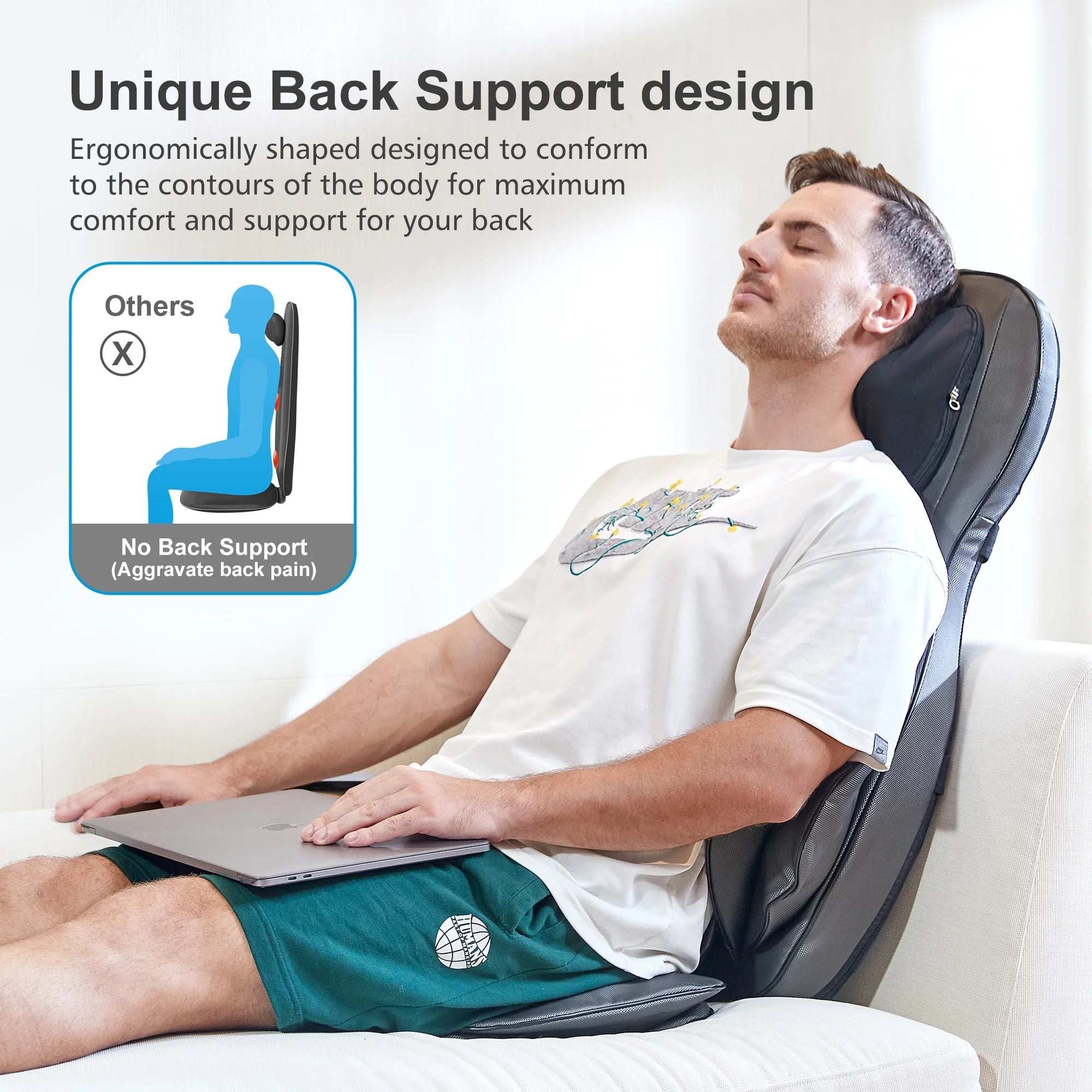 Shiatsu Neck and Back Massager with 3D Kneading and Heat Therapy - Alteris
