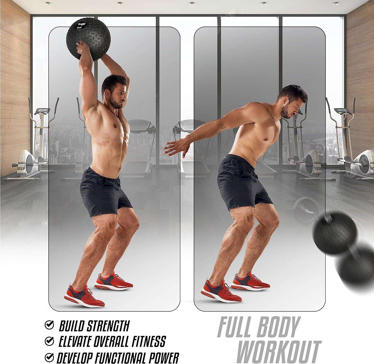 Durable PVC Slam Ball for Strength Training and Core Workouts Alteris
