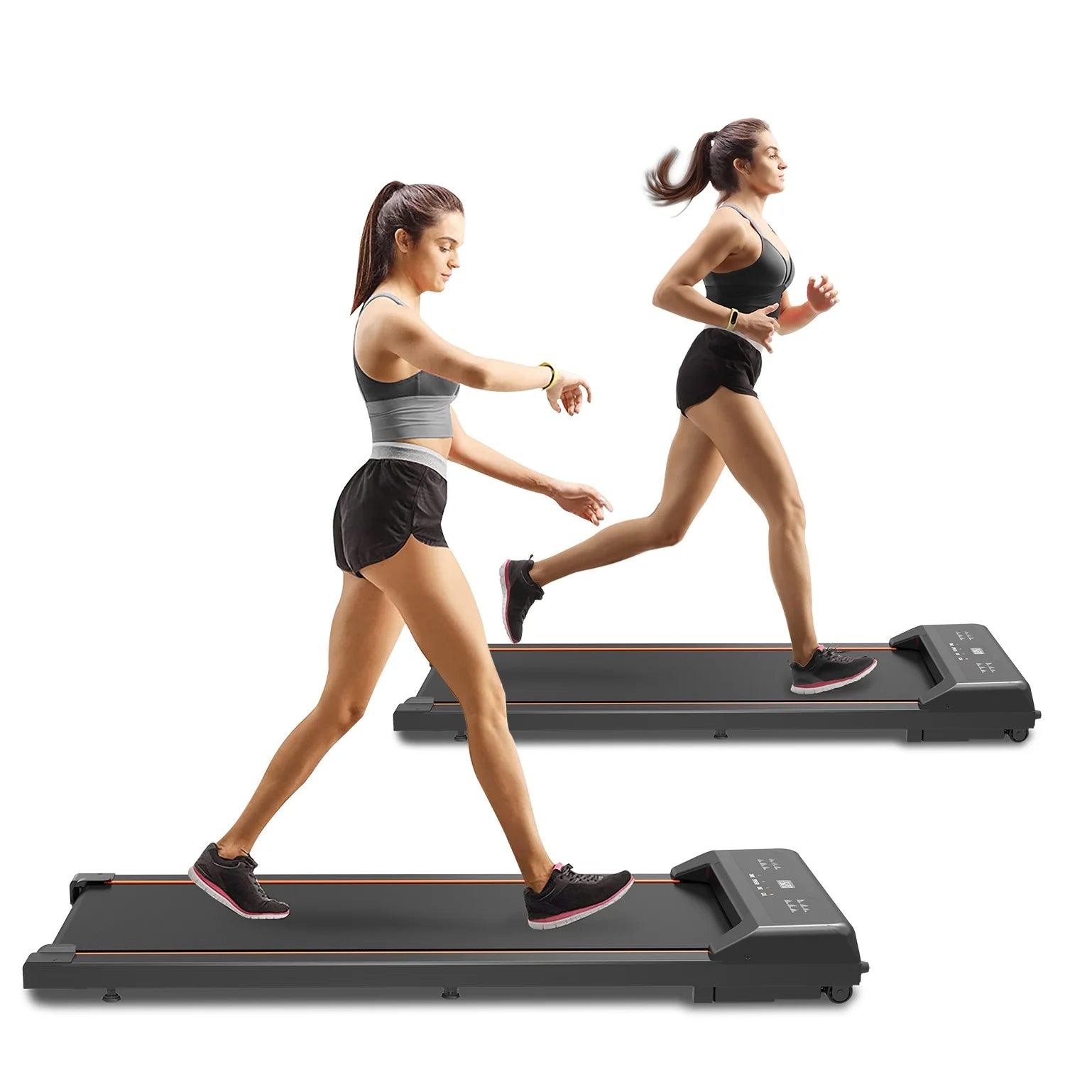 Under Desk Walking Pad Treadmill with LED Display and Remote Control Alteris