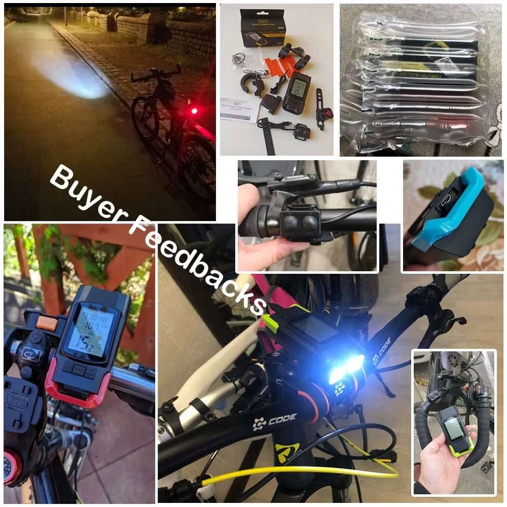 USB Rechargeable Bike Light with Speedometer and Horn - Alteris