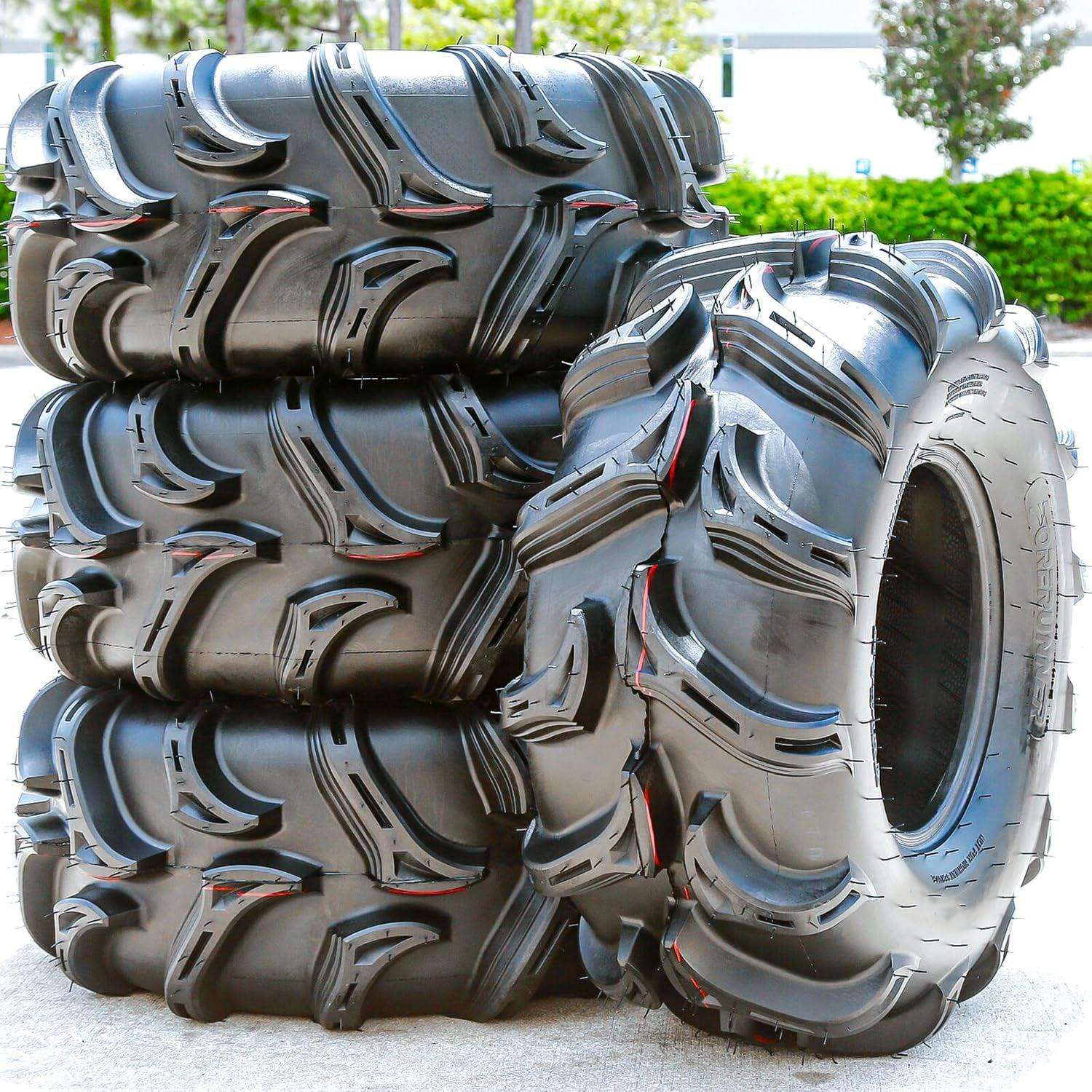 Vulcan M/T ATV UTV Mud Off - Road Tire - 28X11.00 - 14 28X11 - 14 28X11X14 58F Load Range 6 Ply BSW Black Side Wall - Alteris