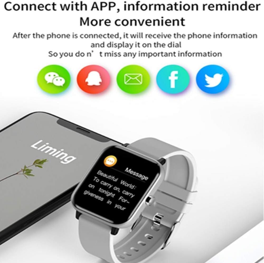 Waterproof Fitness Tracker Smartwatch with Heart Rate and Sleep Monitor - Alteris