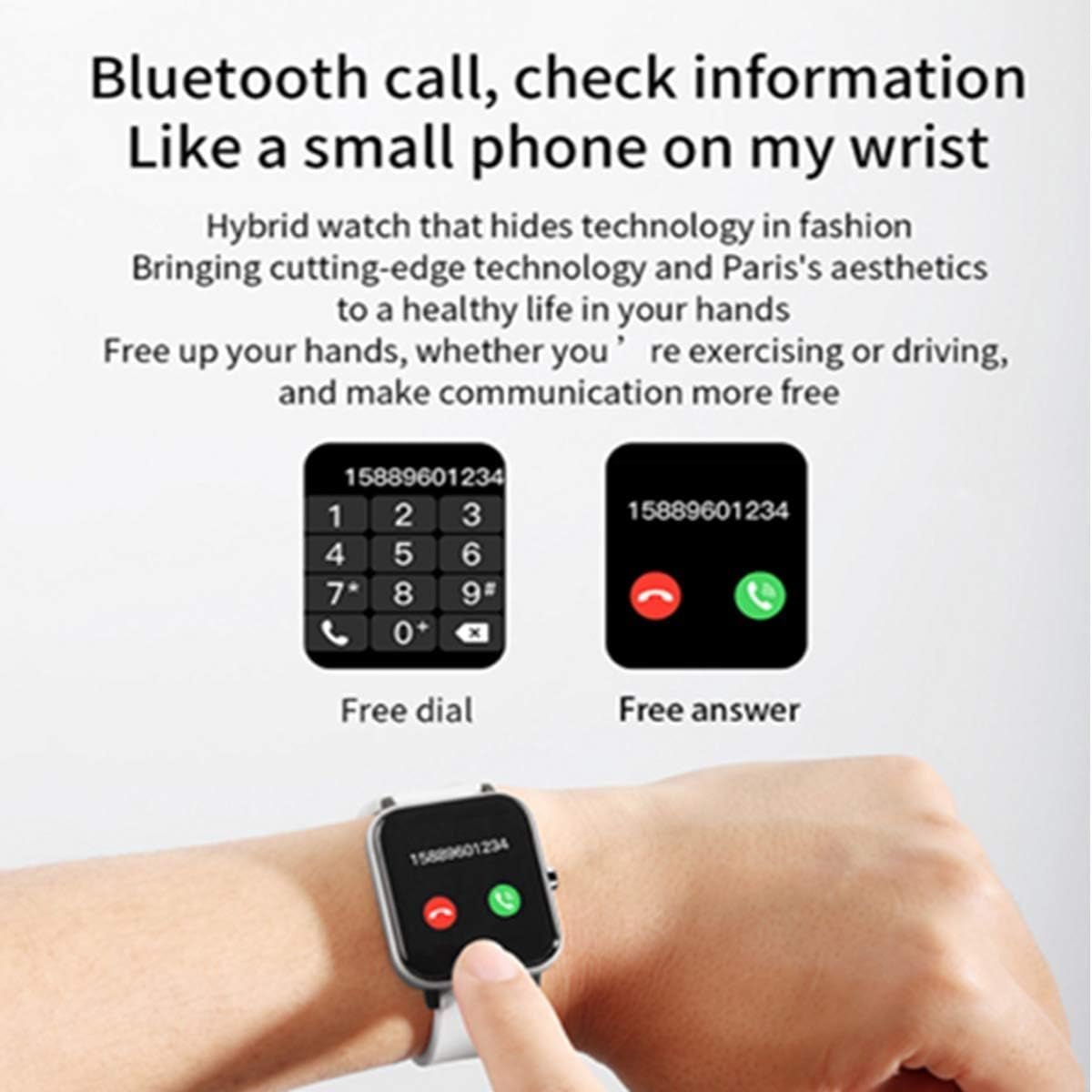 Waterproof Fitness Tracker Smartwatch with Heart Rate and Sleep Monitor - Alteris