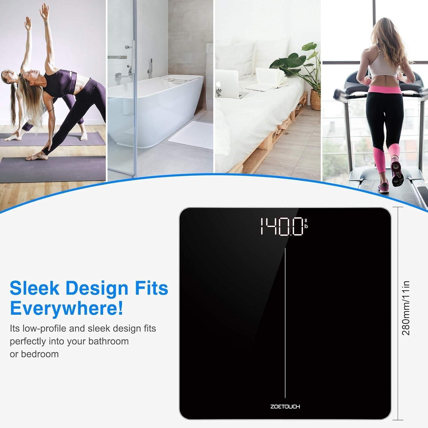 Bluetooth Smart Body Weight Scale with BMI Tracking Alteris
