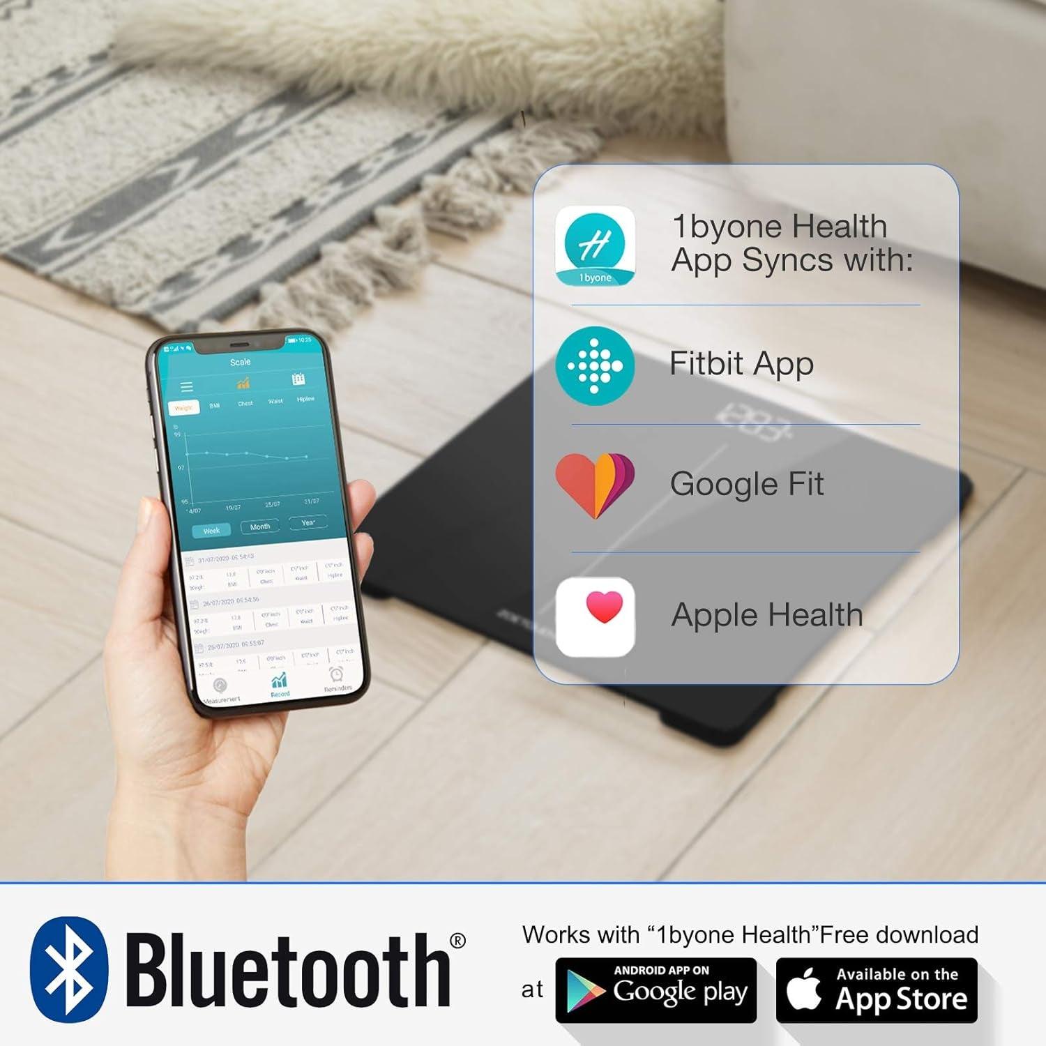 Bluetooth Smart Body Weight Scale with BMI Tracking Alteris