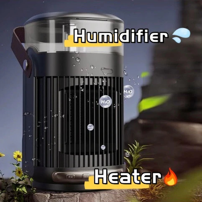 2-in-1 Portable Heater and Indoor Humidifier for Home and Office Use Alteris