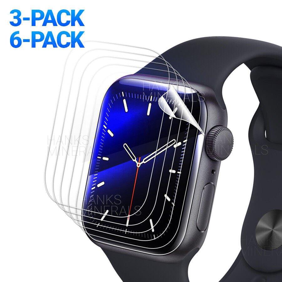 3/6 - Pack Hydrogel Film Screen Protector for Apple Watch Series 9 8 7 45Mm 41Mm - Alteris
