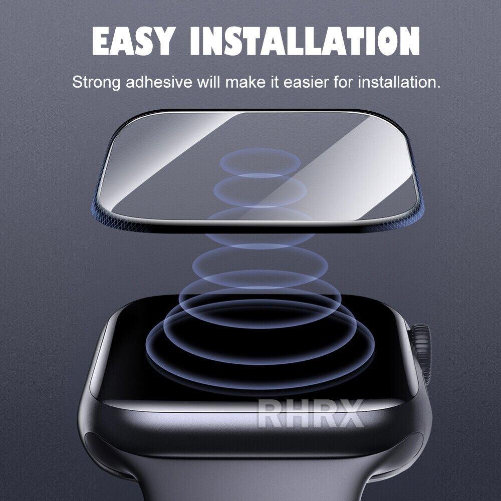 3-Pack Tempered Glass Screen Protector for Apple Watch Series 10/9/8/7 Alteris