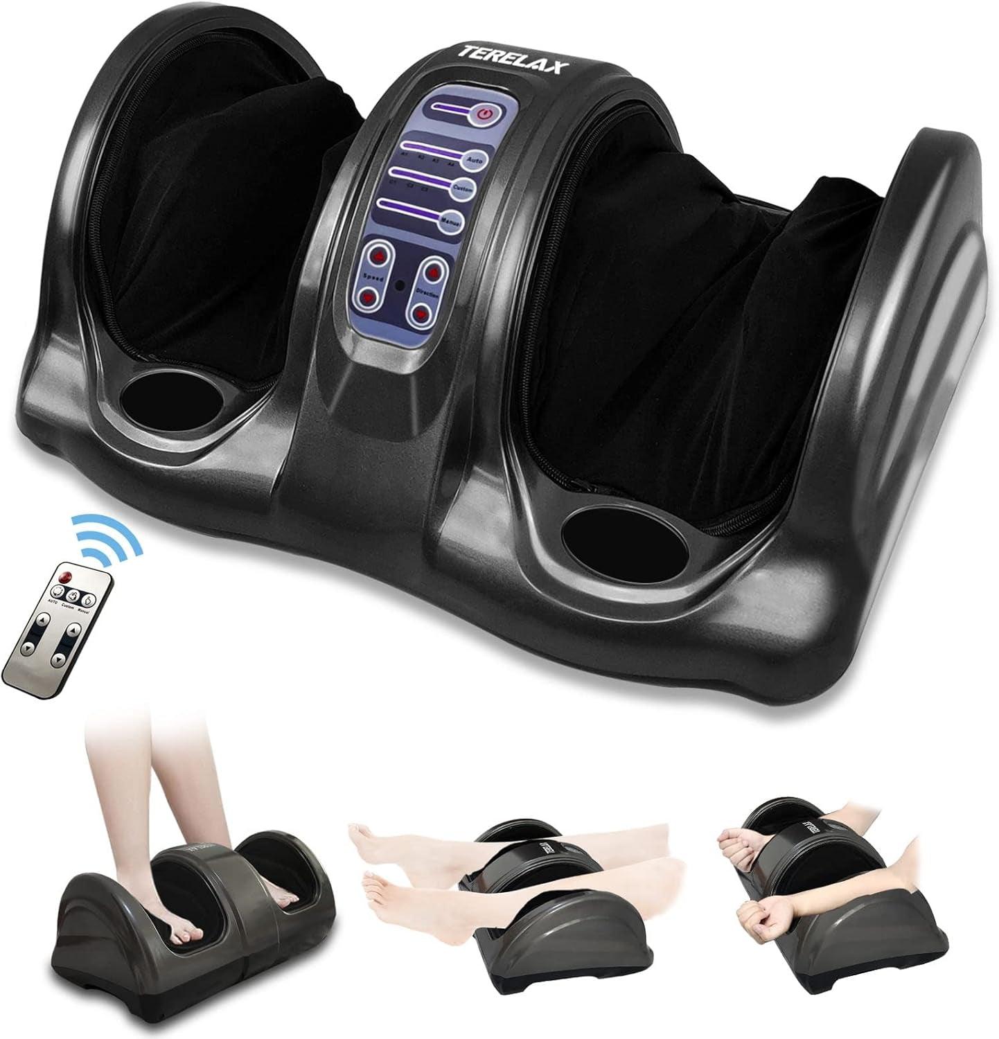 Shiatsu Foot and Calf Massager with Remote for Pain Relief and Deep Kneading Alteris