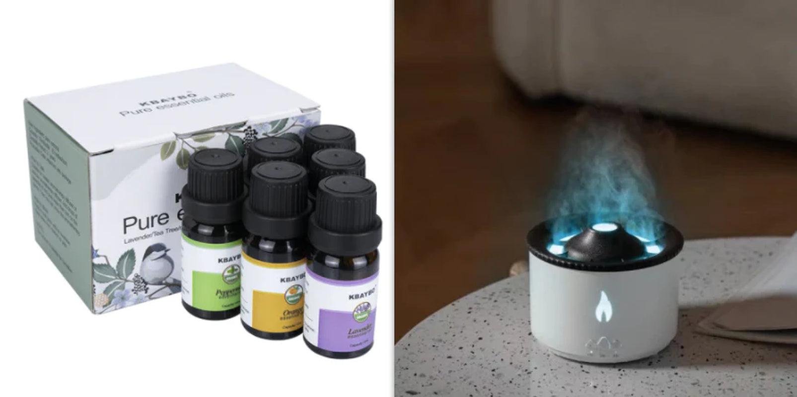 Creative Ultrasonic Volcano Aromatherapy Humidifier and Essential Oil Diffuser Alteris