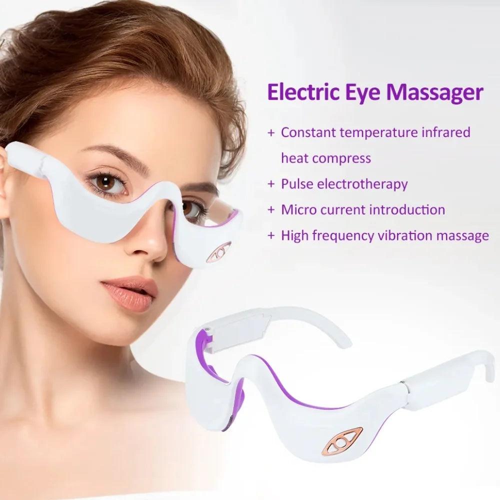 EMS Eye Massager with Microcurrent and Infrared Heating for Fatigue Relief Alteris